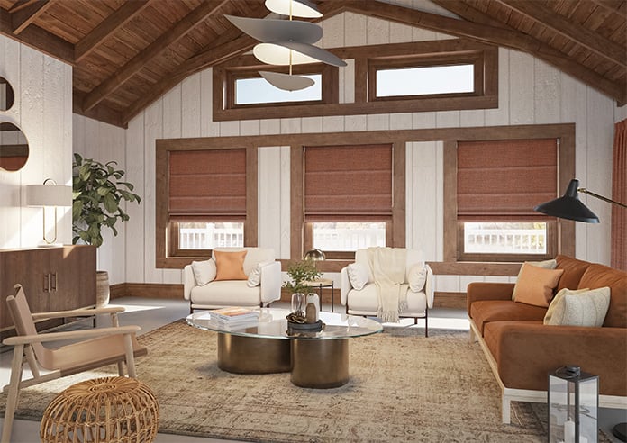 Jakarta, Malbec - Motorised Roman Blind - Image 6